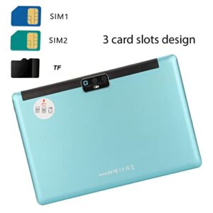 HD Tablet, 4GB RAM 64GB ROM 3 Card Slots Design 1280x800 100240V 10.1 Inch Tablet MTK6753 CPU for Home for Travel (US Plug)