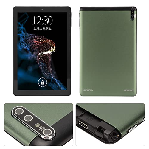 HD Tablet, 1960x1080 IPS Green 8800mAh 100240V 10.1 Inch Tablet for Reading for 11.0 (US Plug)