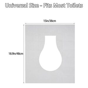 Ma Chérie Disposable Toilet Seat Cover 60 Pcs,Extra Large,Flushable,Travel and Pocket Size