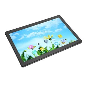 10.1 inch tablet, 1960x1080 ips 6g ram 128g rom 2.4g 5g wifi home travel tablet (black)