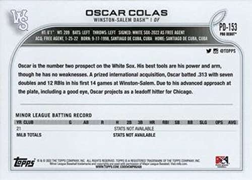 2022 Topps Pro Debut #PD-153 Oscar Colas NM-MT