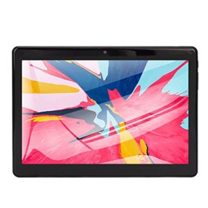 Naroote 10.1 Inch Tablet, Black Tablet PC Front 8MP Rear 16MP 100240V MT6797 10 Cores for Reading for 10.0 (US Plug)