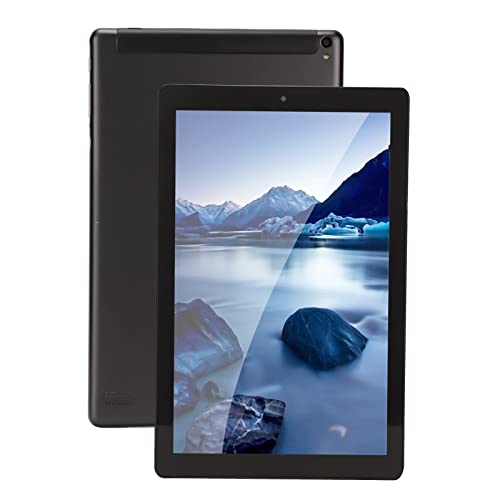 Tablet, Tablet HD 1960 X 1080 Black Octa Core Back 13MP 100240V for Adult Work (EU Plug)