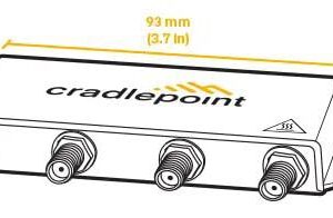 Cradlepoint MC400 Modem Upgrade for E300/E3000 | BF-MC400-5GB | 5G/4G LTE Cat 20 | Dual 4FF SIM Slots | Includes Antennas