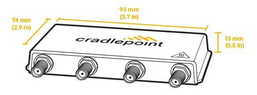 Cradlepoint MC400 Modem Upgrade for E300/E3000 | BF-MC400-5GB | 5G/4G LTE Cat 20 | Dual 4FF SIM Slots | Includes Antennas