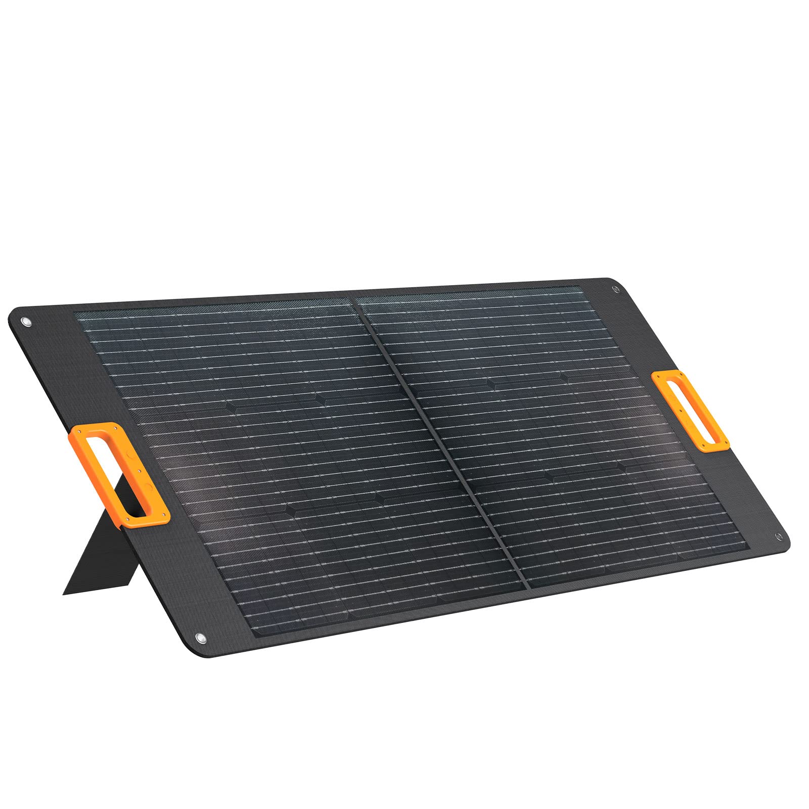 100W Portable Solar Panel Charger Monocrystalline Foldable Solar Panel Kit, 20V Foldable Solar Panel with Adjustable Kickstand, Solar Charger for Power Station RV Camping Off Grid