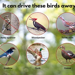 Bird Scare Tape, 2 * 500 Foot Bird Scare Ribbon Reflective Flash Tape Woodpecker Pigeon Deterrent Repellent Devices Tape Keep Birds Away Outdoor