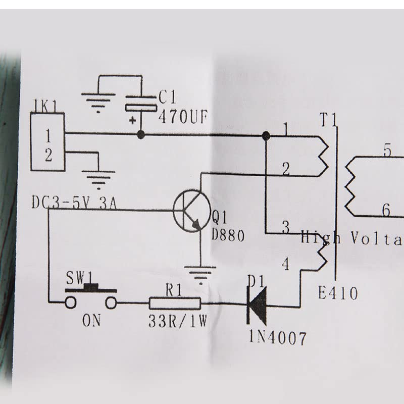 Wixine 2Pcs DC 3V-5V Arc Generator High Voltage Boost Module DIY Kit Electronic Lighter