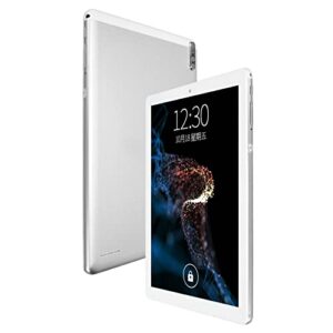 chiciris silver tablet, ips screen hd tablet octa core 2.5ghz cpu 100240v for home (us plug)