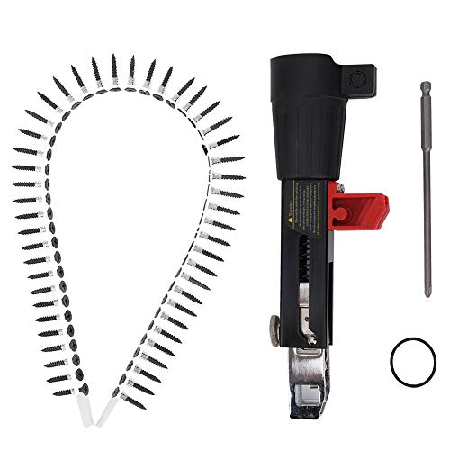 Automatic Chain Nail Gun, Electric Drill Chain Nail Gun Adapter Screw Tightening Equipment Woodworking Tool