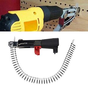 Automatic Chain Nail Gun, Electric Drill Chain Nail Gun Adapter Screw Tightening Equipment Woodworking Tool