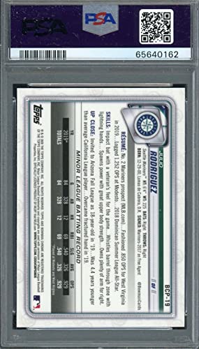 Julio Rodriguez 2020 Bowman Chrome Mega Box Baseball Rookie Card #BCP19 PSA 10