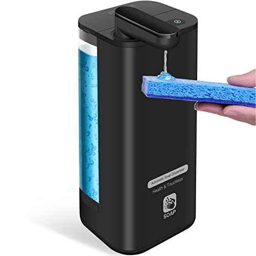 Automatic Soap Dispenser Touchless for Kitchen Sink,Rechargeable Hands Free Liquid Soap Pump Dispenser for Bathroom