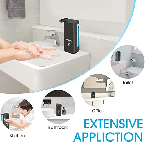 Automatic Soap Dispenser Touchless for Kitchen Sink,Rechargeable Hands Free Liquid Soap Pump Dispenser for Bathroom