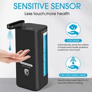 Automatic Soap Dispenser Touchless for Kitchen Sink,Rechargeable Hands Free Liquid Soap Pump Dispenser for Bathroom