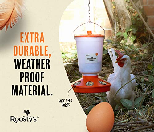 Roosty's Chick Feeder and Waterer Kit, Chicken Feeder and Waterer Set, 1.5kg Poultry Feeder and 1.5L Chick Waterer - Baby Chick Feeder, Baby Chick Waterer, Chicken Starter Kit, Baby Chicken Supplies