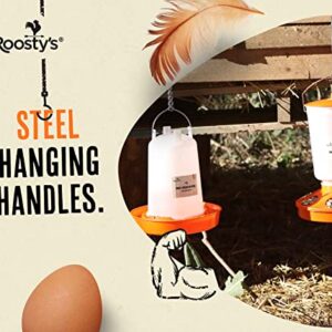 Roosty's Chick Feeder and Waterer Kit, Chicken Feeder and Waterer Set, 1.5kg Poultry Feeder and 1.5L Chick Waterer - Baby Chick Feeder, Baby Chick Waterer, Chicken Starter Kit, Baby Chicken Supplies