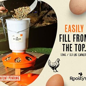 Roosty's Chick Feeder and Waterer Kit, Chicken Feeder and Waterer Set, 1.5kg Poultry Feeder and 1.5L Chick Waterer - Baby Chick Feeder, Baby Chick Waterer, Chicken Starter Kit, Baby Chicken Supplies