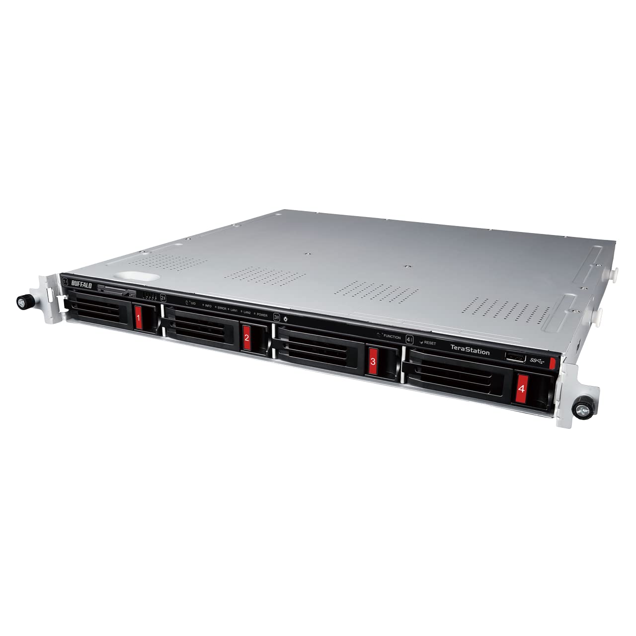 BUFFALO TeraStation Essentials 4-Bay Rackmount NAS 32TB (4x8TB) with HDD Hard Drives Included 2.5GBE / Computer Network Attached Storage/Private Cloud/NAS Storage/Network Storage/File Server