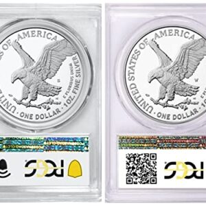 2022 S AMERICAN EAGE 1 oz proof silver coin set $1 PCGS PR70DCAM