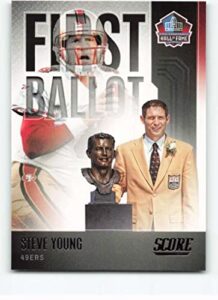 2022 score first ballot #8 steve young nm-mt san francisco 49ers football nfl