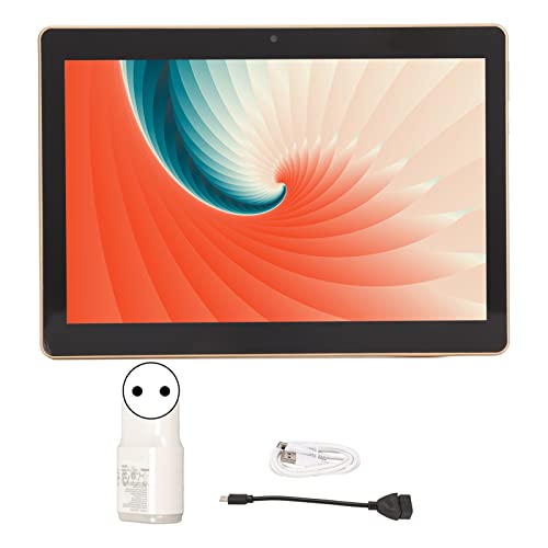 Cosiki Tablet PC, 100240V 1960x1080 IPS Home Tablet PC for Travel (EU Plug)