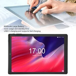 RTLR Tablet, Dual Speakers 3 and 64G HD 10 Tablet Black with 3G Network WiFi for Daily for Travel (US Plug)