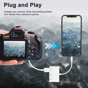 UWECAN USB C to USB Adapter, 3 in 1 USB C to USB A OTG Adapter with 3.5mm Headphone Audio Jack and Fast Charging Port, USB-C Splitter Compatible with Most Type-C Phones,Laptops,iPad Pro, iPhone 15