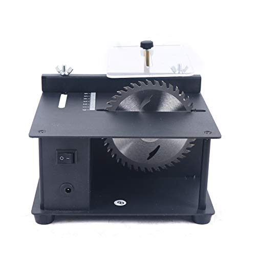 7 Speed Adjustable Table Saw, 3000RPM Woodworking Bench Lathe Cutting Machine DIY Desktop Saw