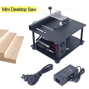 7 Speed Adjustable Table Saw, 3000RPM Woodworking Bench Lathe Cutting Machine DIY Desktop Saw