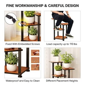 IXP Plant Stand Plant Shelf 4 Tier 4 Potted Plant Stands Indoor Corner Plant Stand Flower Stand Plant Display Shelf 21.7'' Tall Plant Stand for Multiple Plants plant holders indoor stand for Indoor