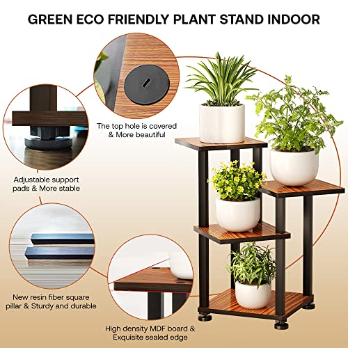 IXP Plant Stand Plant Shelf 4 Tier 4 Potted Plant Stands Indoor Corner Plant Stand Flower Stand Plant Display Shelf 21.7'' Tall Plant Stand for Multiple Plants plant holders indoor stand for Indoor