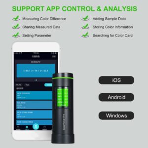 Colorimeter Color Meter Chromometer Smart Color Measuring Instrument APP Control Auto Calibration Android iOS Windows Supported
