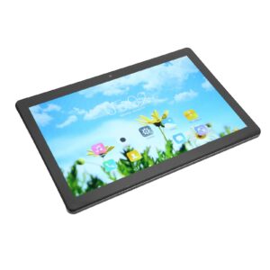 tablet, 10.1 inch tablet 2.4g 5g wifi 6g ram 128g rom 10.1 inch 1960x1080 ips for home for travel (black)