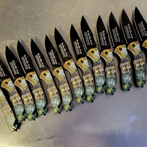 Hattricks Goodimpression Masonic Personalized Engraved Folding Knife 3D Masonic Symbols