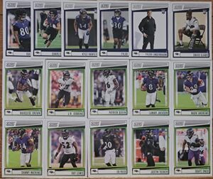 2022 panini score football baltimore ravens team set 16 cards w/drafted rookies