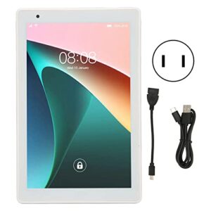 8 Inch Tablet, 4GB 64GB Silver Tablet PC for Kids Office Travel (US Plug)