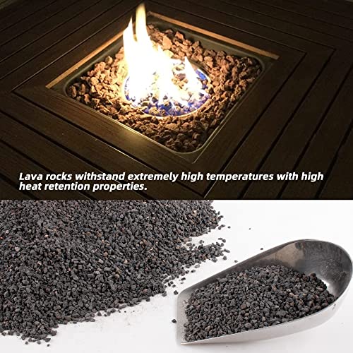 18LB Black Horticultural Lava Rock Soil for Decorative Landscaping Bonsai, Cacti, Succulents Plants Top Dressing for Release Excess Water