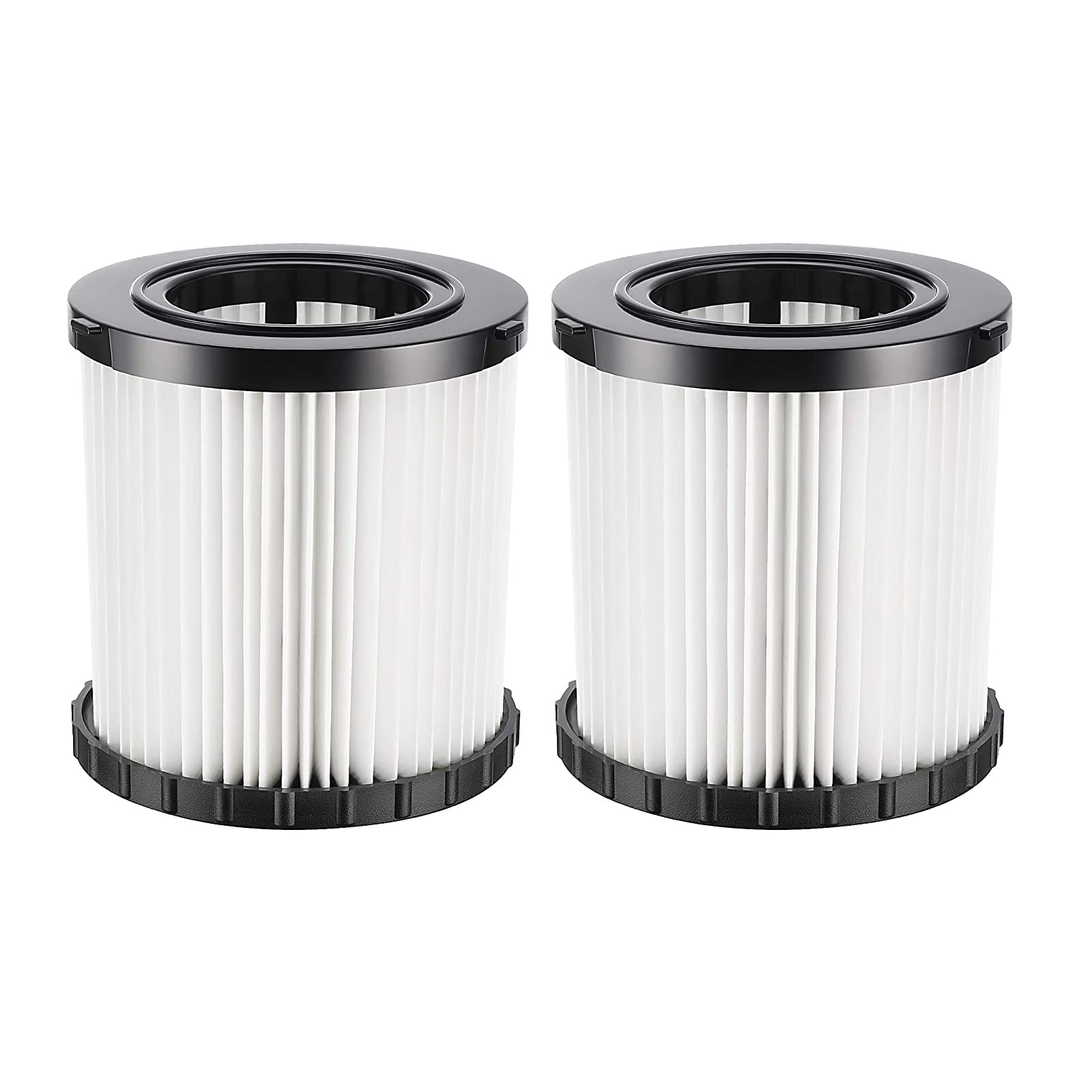 DCV5801H HEPA Replacement Filter for DeWalt DCV580 & DCV581H Wet/Dry Vacuum, Washable and Reusable (2 PACKS)