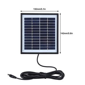 2W 12V Polysilicon Solar Panel 5.6 x 5.1in Solar Panel Battery Charger Solar Power Panel Kit for Outdoor Camping