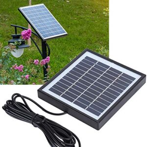 2W 12V Polysilicon Solar Panel 5.6 x 5.1in Solar Panel Battery Charger Solar Power Panel Kit for Outdoor Camping
