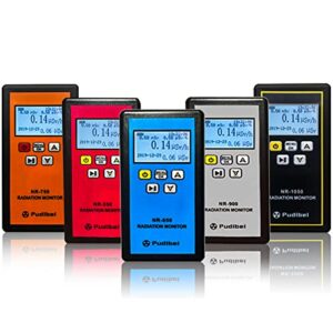 GZHaiTuoSi Nuclear Radiation Detector, NR-750 Household Radioactive Tester, Beta Gamma X-ray Tester,Geiger Counter Radiation Detector,LCD Display with Sound Vibrations Light Triple Alarm Gamma Scout