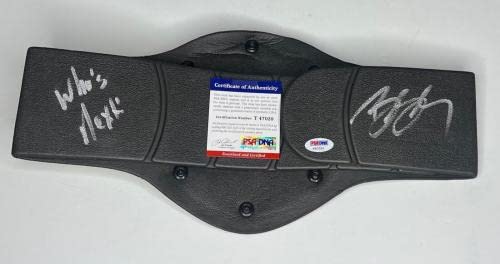 Bill Goldberg 'Who's Next' WCW WWE Signed Toy Belt PSA T47020 - Autographed Wrestling Miscellaneous Items