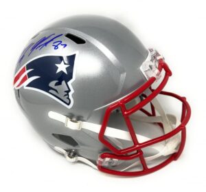 rob gronkowski new england patriots signed autograph full size speed helmet steiner sports certified