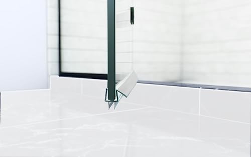 Randall Frameless Shower Door Bottom Seal Sweep 39inches Long for 3/8 inches Glass - Made in The USA - Stop Leaks and Water Coming Out of Shower