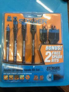 6pc spyder spade bit set +2 free