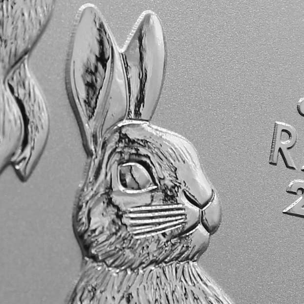 2023 P 2 oz Silver Australian Lunar Series III Year of the Rabbit Coin (in Capsule) Brilliant Uncirculated $2 Seller BU