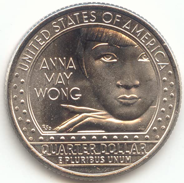 2022 P American Women, Washington Anna May Wong Quarter Uncirculated