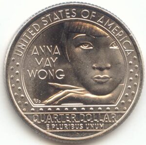 2022 d american women, washington anna may wong quarter uncirculated