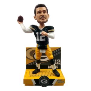 aaron rodgers green bay packers highlight series bobblehead nfl football